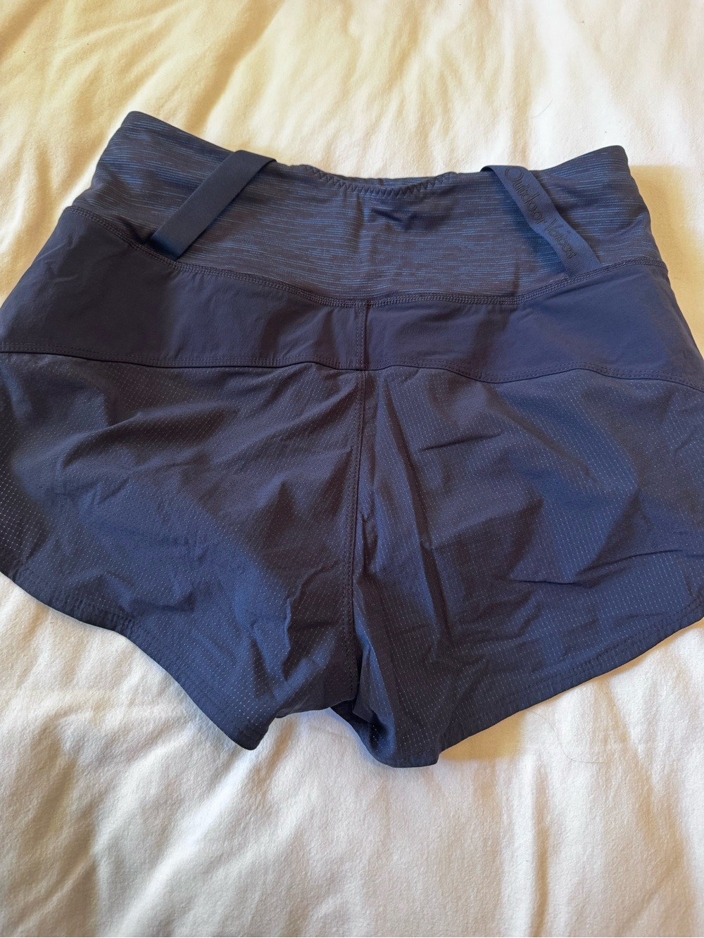 Outdoor Voices Navy Double-Layer Running Shorts - Picture 5 of 5
